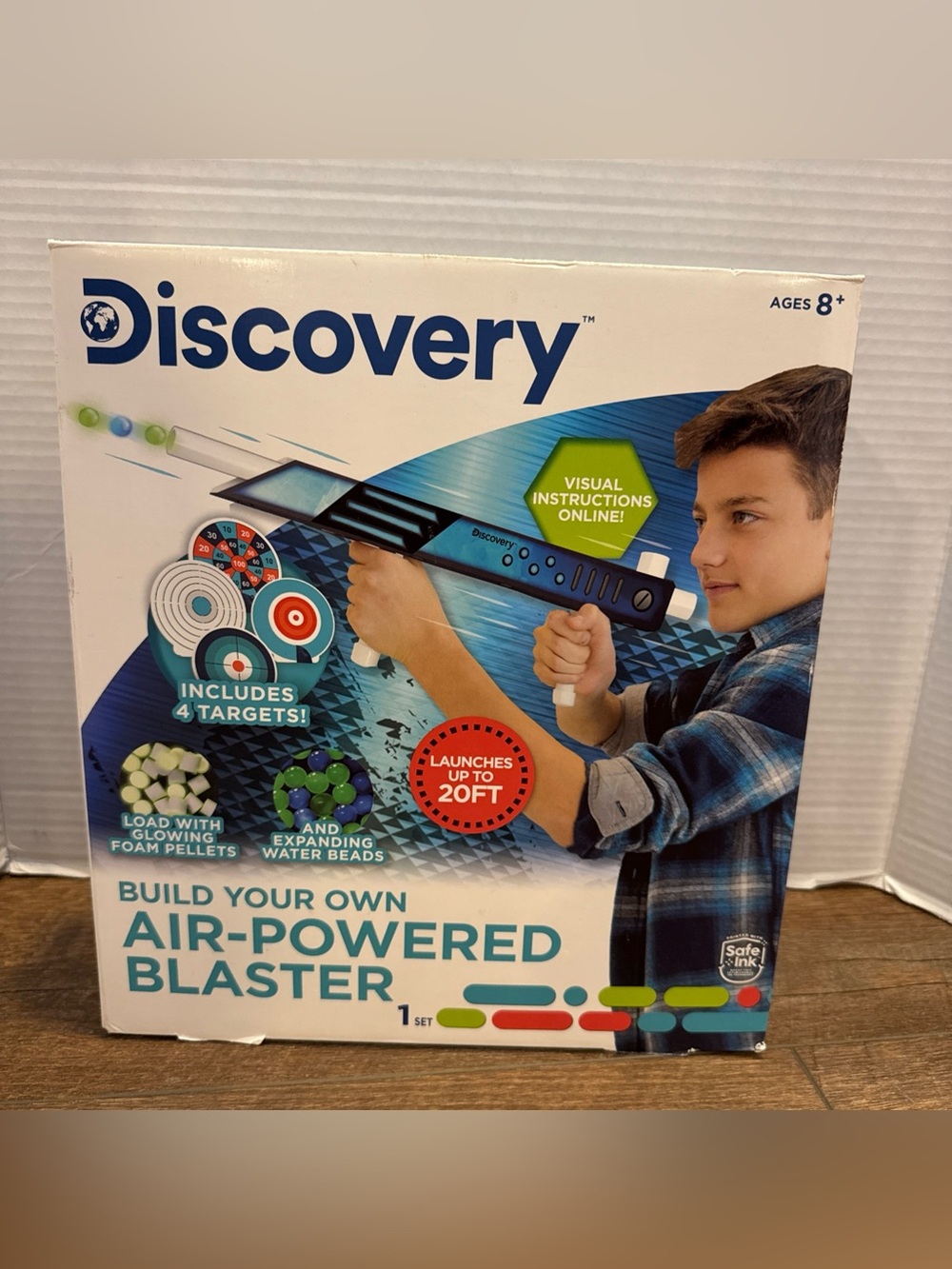 New Discovery Build Your Own Air-Powered Blaster STEM Science Kit Ages 8+